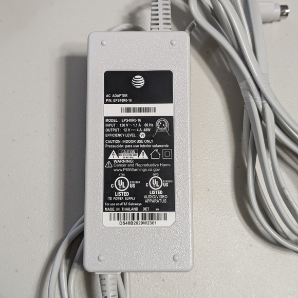 AT&T modem power adapter BGW-320 - Picture 2 of 5